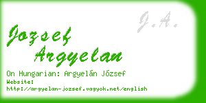 jozsef argyelan business card
